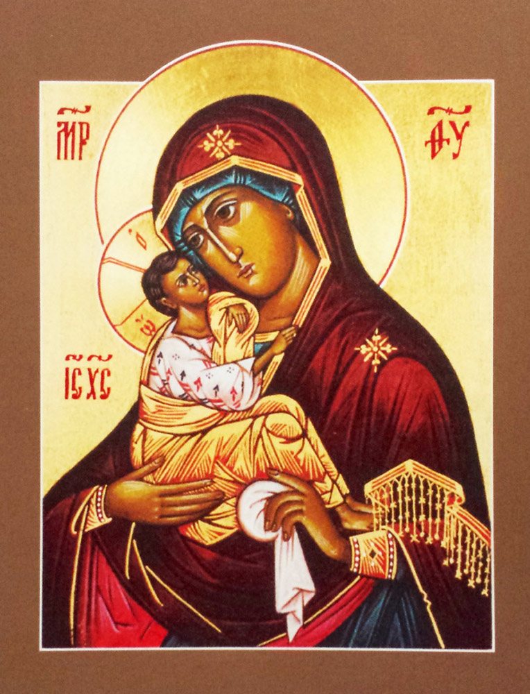 Ікона «Почаївська Богородиця». 2016. Полотно, олія, позолота